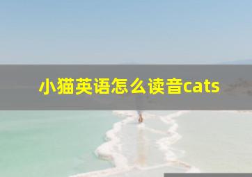 小猫英语怎么读音cats