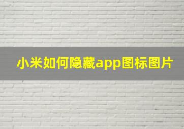 小米如何隐藏app图标图片