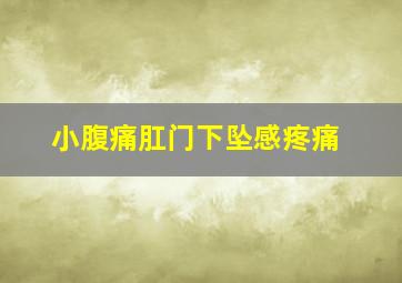 小腹痛肛门下坠感疼痛