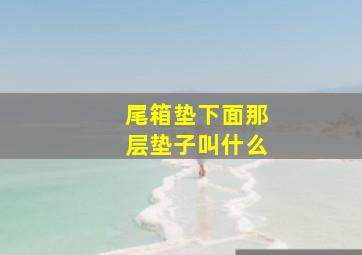 尾箱垫下面那层垫子叫什么