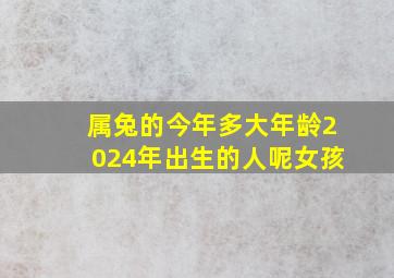 属兔的今年多大年龄2024年出生的人呢女孩