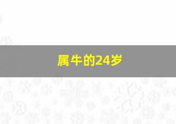 属牛的24岁