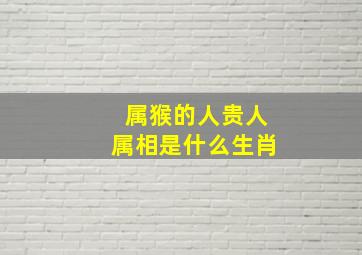 属猴的人贵人属相是什么生肖