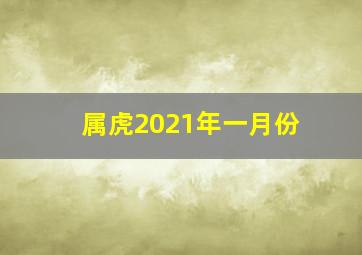 属虎2021年一月份