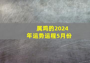 属鸡的2024年运势运程5月份