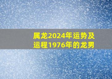 属龙2024年运势及运程1976年的龙男