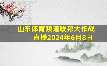 山东体育频道联邦大作战直播2024年6月8日