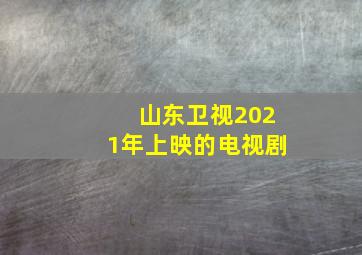 山东卫视2021年上映的电视剧