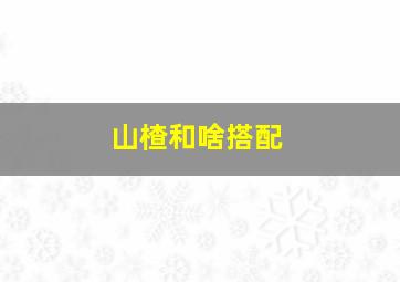 山楂和啥搭配