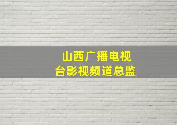 山西广播电视台影视频道总监