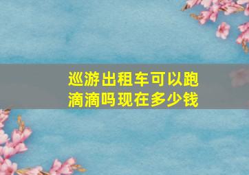 巡游出租车可以跑滴滴吗现在多少钱