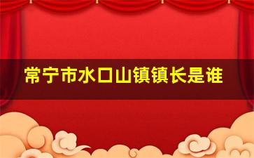 常宁市水口山镇镇长是谁