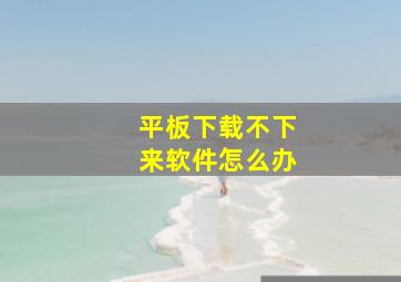 平板下载不下来软件怎么办