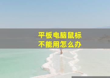 平板电脑鼠标不能用怎么办