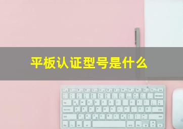 平板认证型号是什么