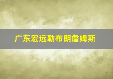 广东宏远勒布朗詹姆斯