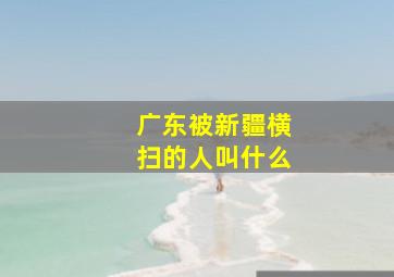 广东被新疆横扫的人叫什么