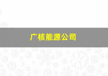 广核能源公司