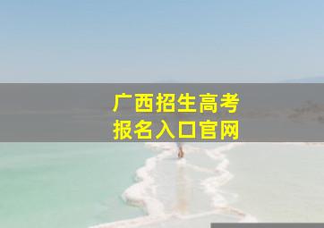 广西招生高考报名入口官网