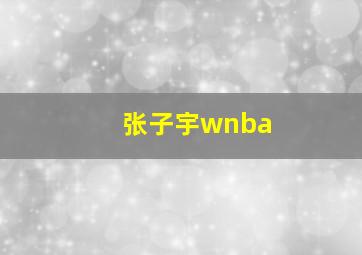 张子宇wnba