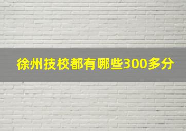 徐州技校都有哪些300多分