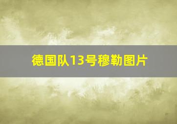 德国队13号穆勒图片