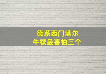 德系西门塔尔牛犊最害怕三个