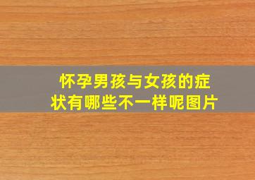 怀孕男孩与女孩的症状有哪些不一样呢图片