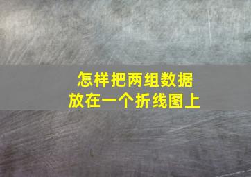 怎样把两组数据放在一个折线图上