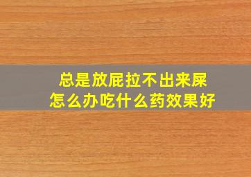 总是放屁拉不出来屎怎么办吃什么药效果好