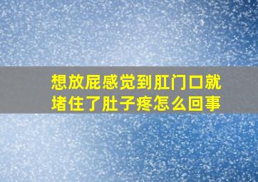 想放屁感觉到肛门口就堵住了肚子疼怎么回事