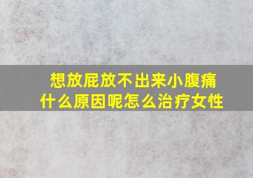 想放屁放不出来小腹痛什么原因呢怎么治疗女性