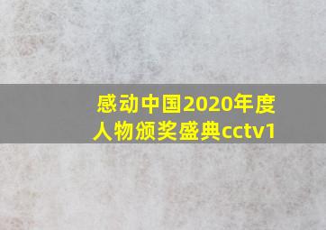 感动中国2020年度人物颁奖盛典cctv1