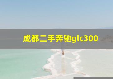 成都二手奔驰glc300