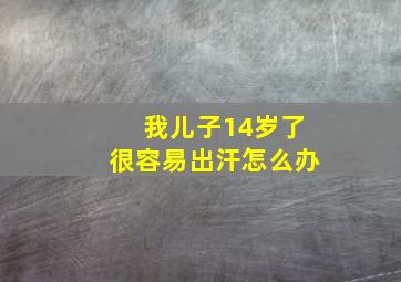 我儿子14岁了很容易出汗怎么办