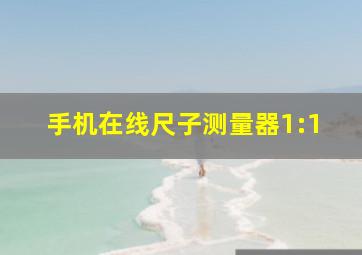 手机在线尺子测量器1:1