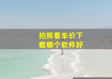 拍照看车价下载哪个软件好