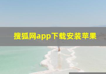 搜狐网app下载安装苹果