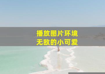 播放图片环境无敌的小可爱