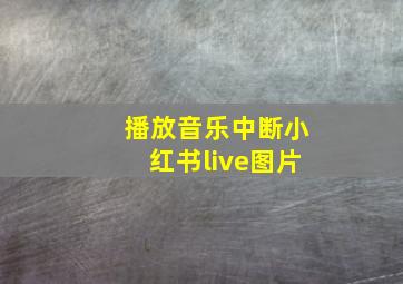 播放音乐中断小红书live图片