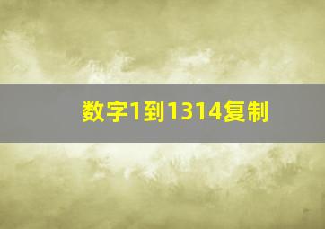 数字1到1314复制