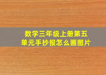 数学三年级上册第五单元手抄报怎么画图片