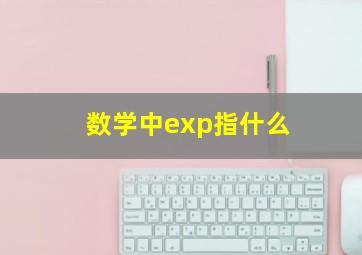 数学中exp指什么