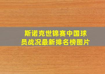 斯诺克世锦赛中国球员战况最新排名榜图片