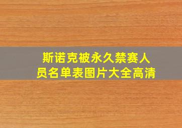 斯诺克被永久禁赛人员名单表图片大全高清