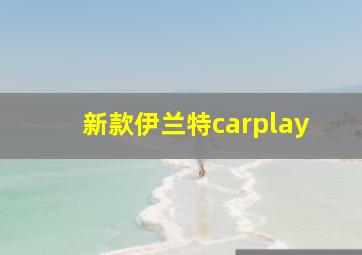 新款伊兰特carplay