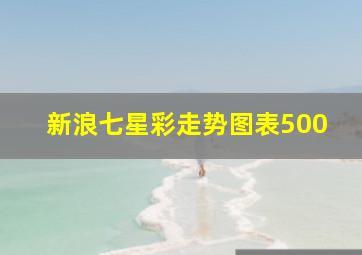 新浪七星彩走势图表500