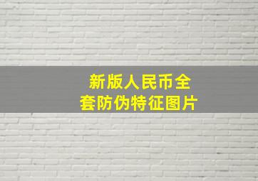 新版人民币全套防伪特征图片