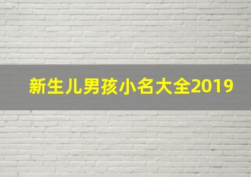 新生儿男孩小名大全2019