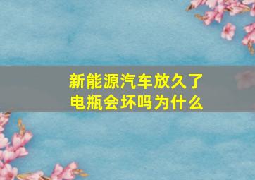 新能源汽车放久了电瓶会坏吗为什么